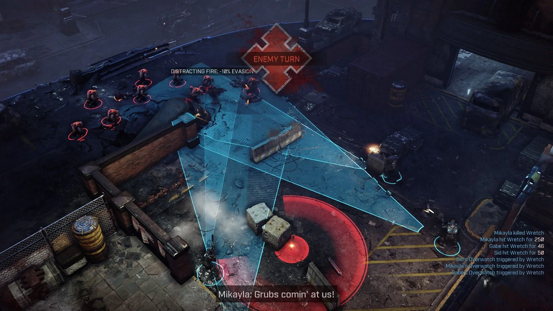 alt text: Gears Tactics Gameplay showing cover-based combat
