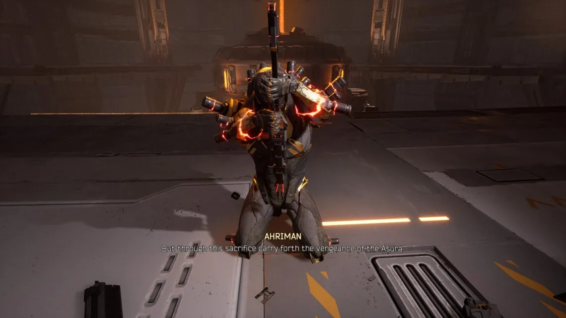 alt text: Ghostrunner 2 boss fight, showcasing a dynamic and challenging encounter