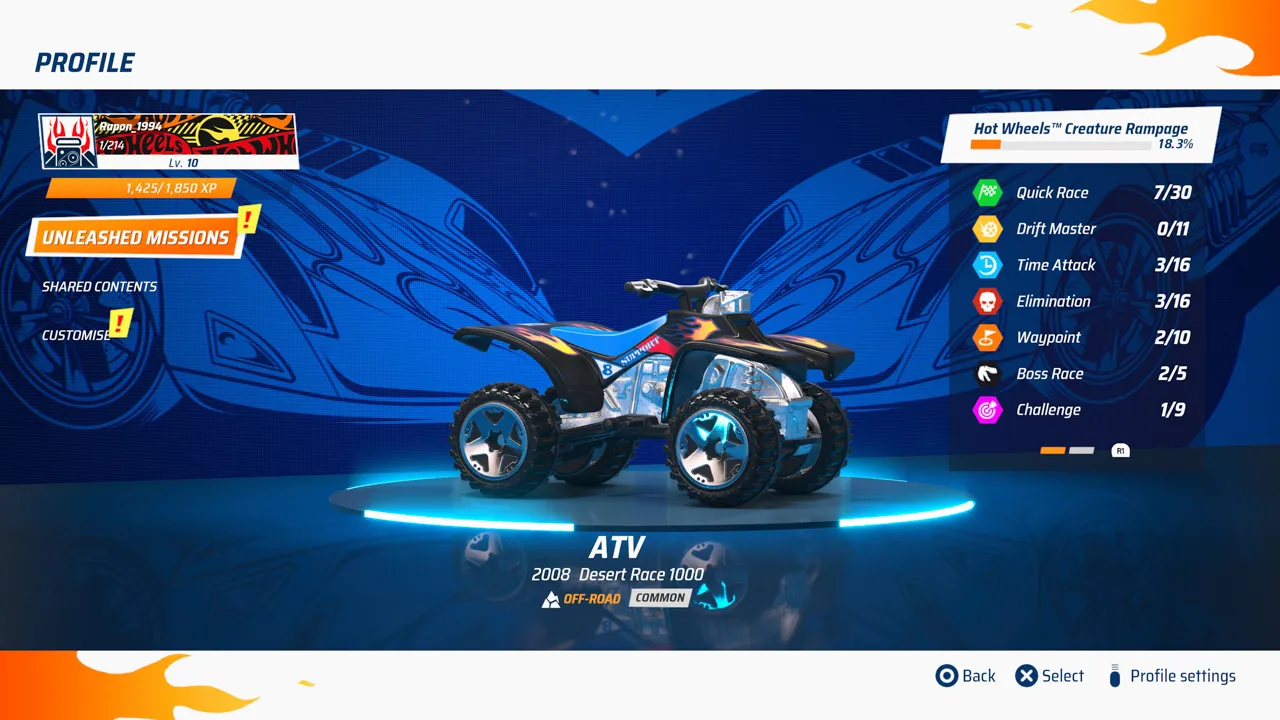 alt text: In-game screenshot displaying a race in progress in Hot Wheels Unleashed 2: Turbocharged, emphasizing the detailed track design and environmental graphics
