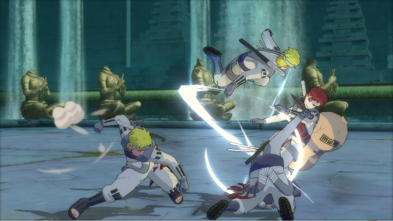 alt text:  Naruto Shippuden: Ultimate Ninja Storm Revolution screenshot displaying a character's special attack.