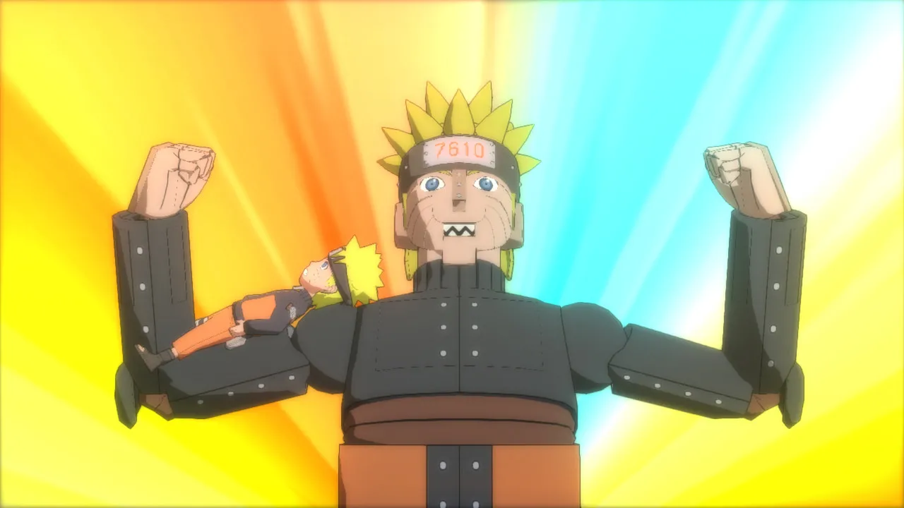 alt text: Naruto Shippuden: Ultimate Ninja Storm Revolution screenshot showcasing dynamic combat between characters.