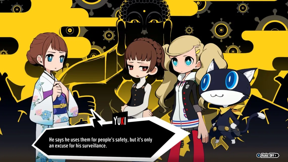 alt text: Promotional artwork for Persona 5 Tactica, showcasing the game's distinct visual style and characters.