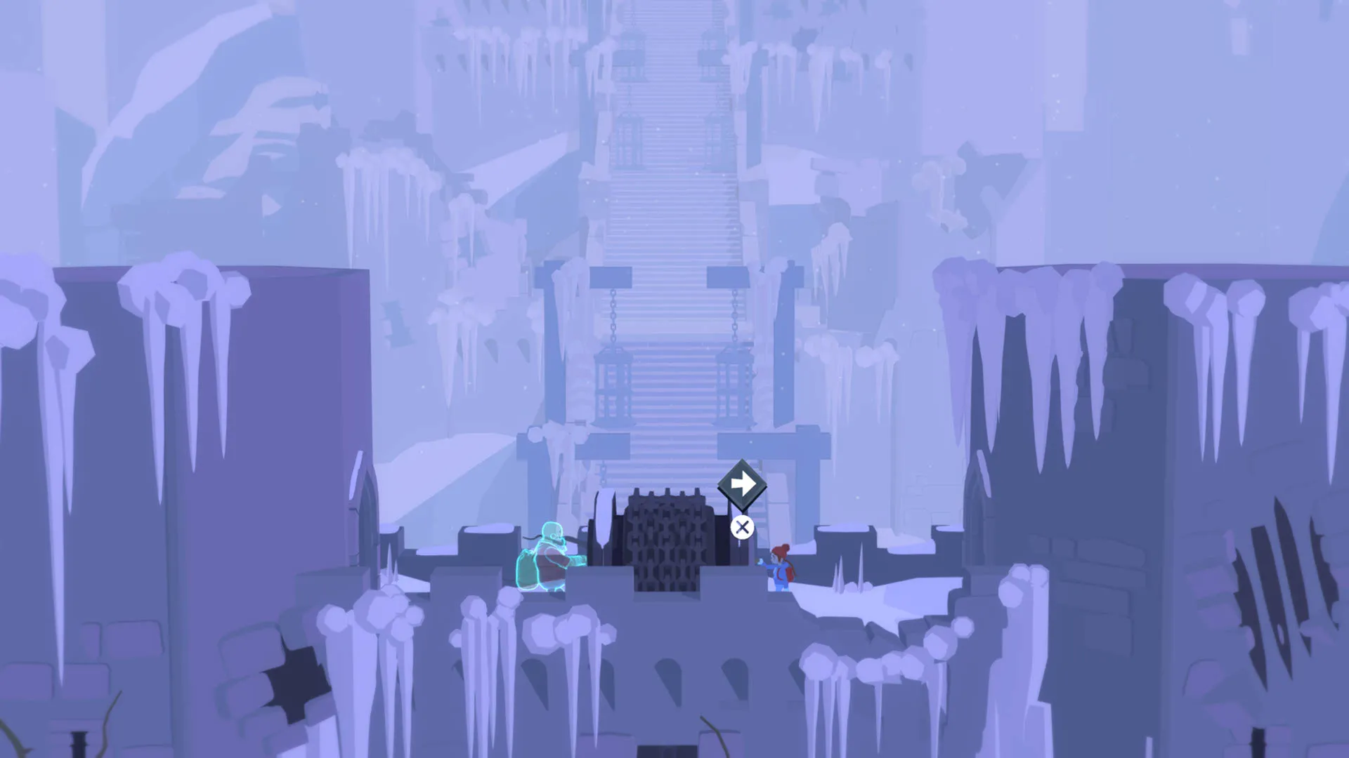 alt text: Roki screenshot showing a dramatic scene with Tove and a creature