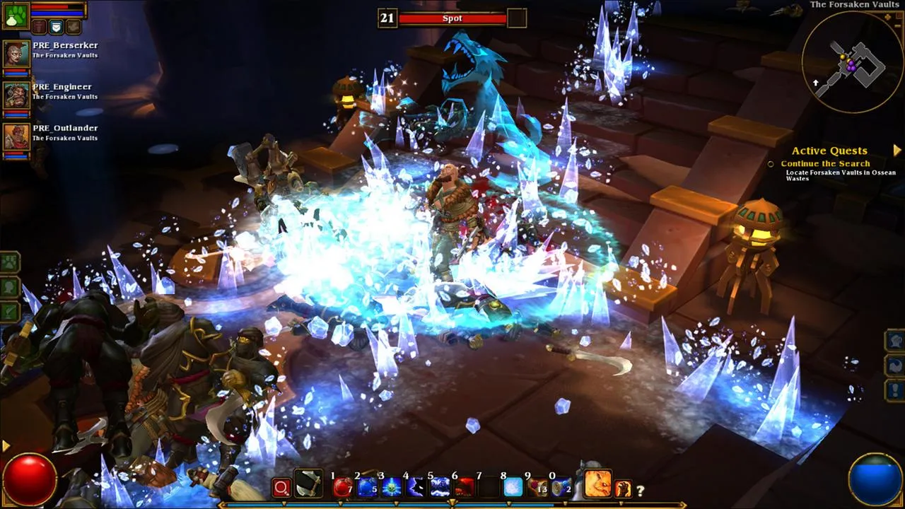 alt text: Screenshot of a skill description in Torchlight 2.