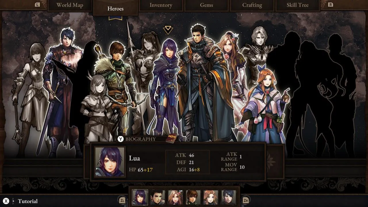 alt text: Screenshot of Rise Eterna showcasing detailed character portraits and a medieval setting.