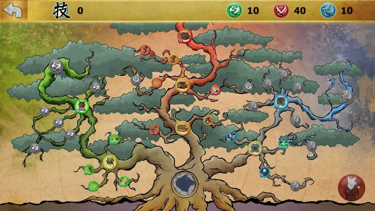 alt text: Screenshot showing the visual style of Ninja Cats vs Samurai Dogs, highlighting the game's simplistic graphics.