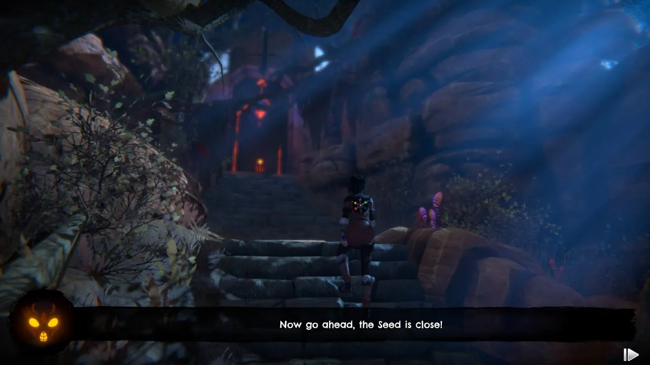 alt text: Seed of Life gameplay screenshot displaying a simple puzzle involving rotating symbols.