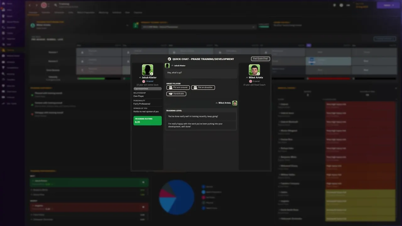 alt text showcasing various in-game screens in Football Manager 2024, including match overview, player statistics, and financial reports