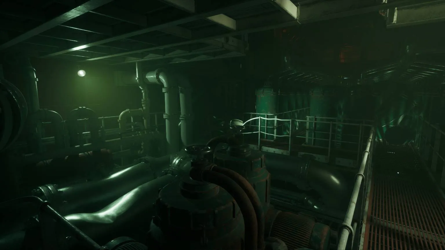 alt text showing a character in a dimly lit room with various objects scattered around