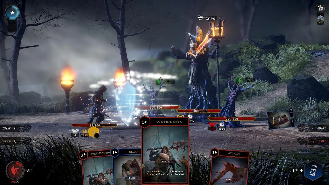 alt text showing an in-game scene of Tainted Grail: Conquest, possibly showcasing a challenging encounter