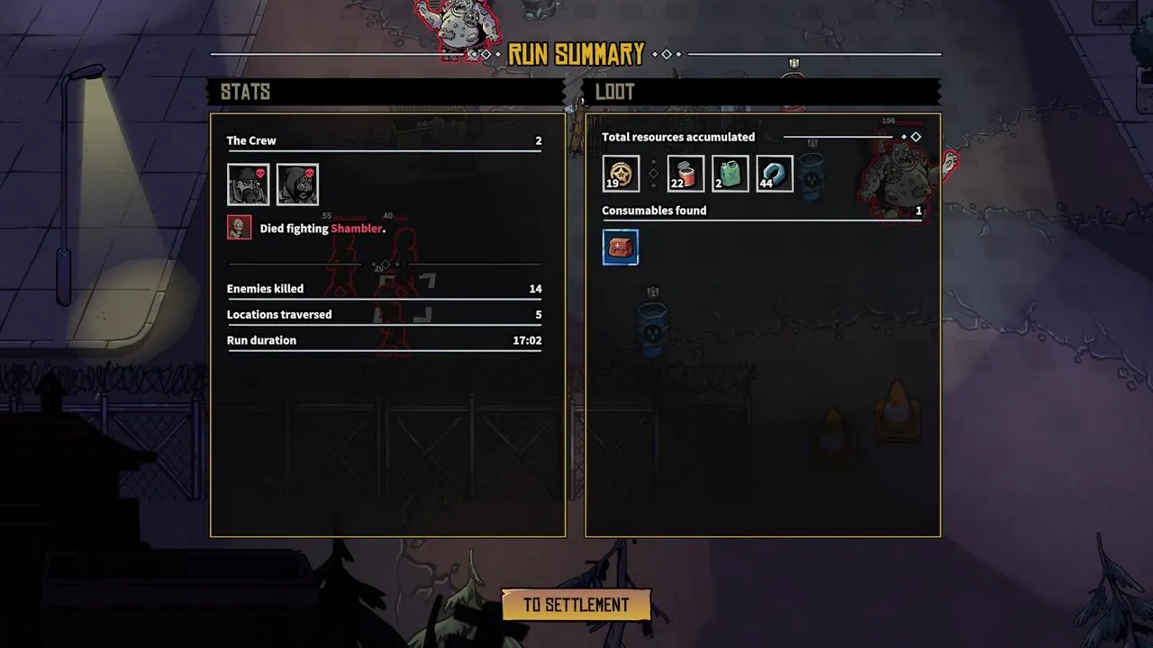 alt text showing the character progression screen