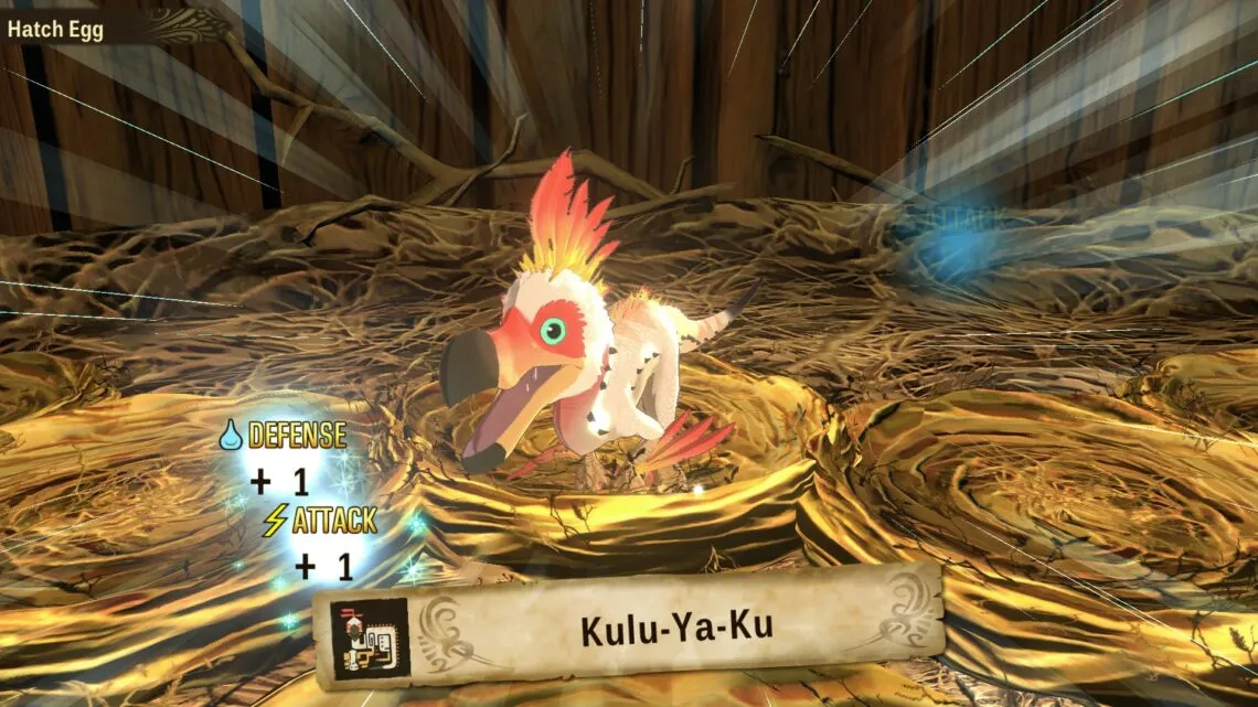 alt text showing the player character riding a monster across a vast, scenic landscape with detailed environmental elements.