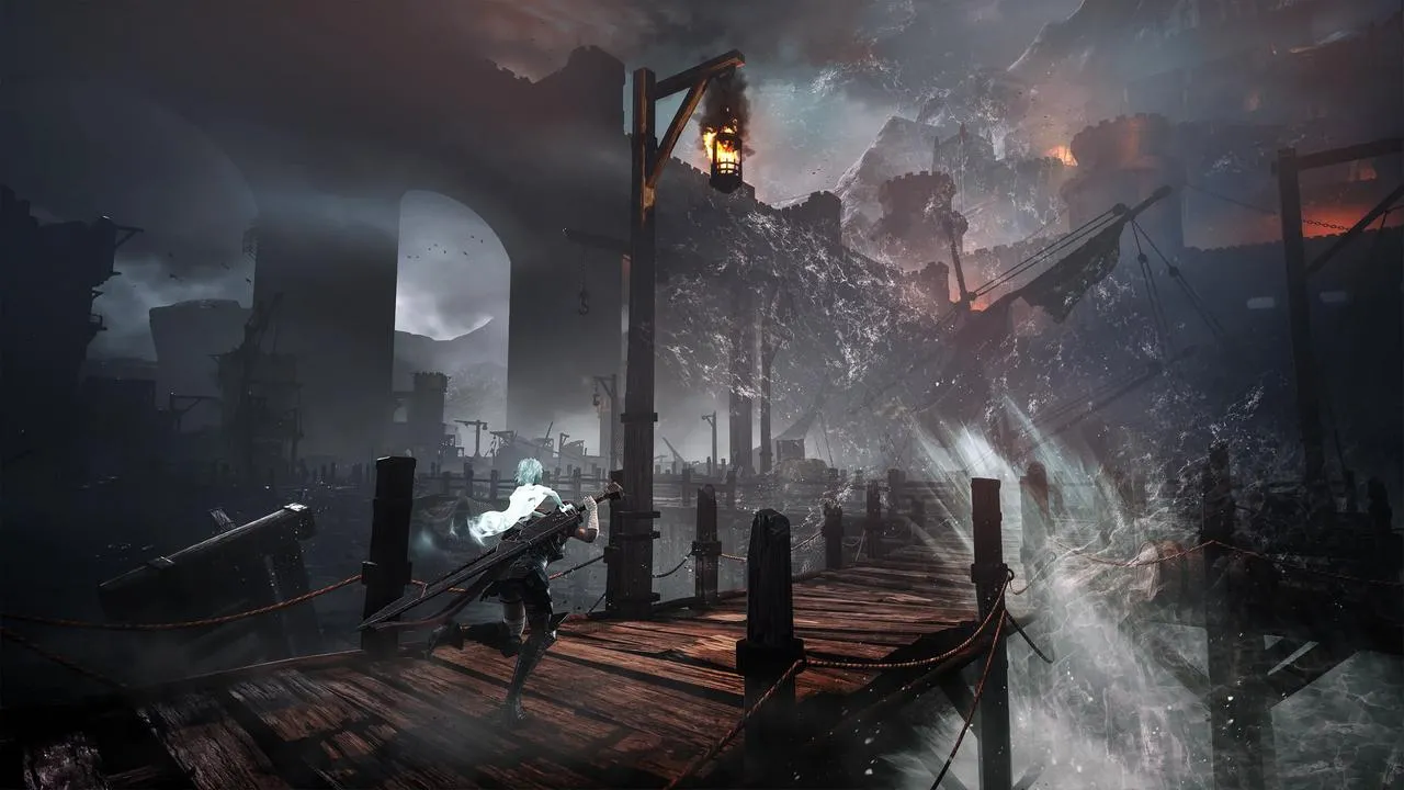 alt text: Soulstice gameplay screenshot illustrating the Evocation and Banishment energy fields