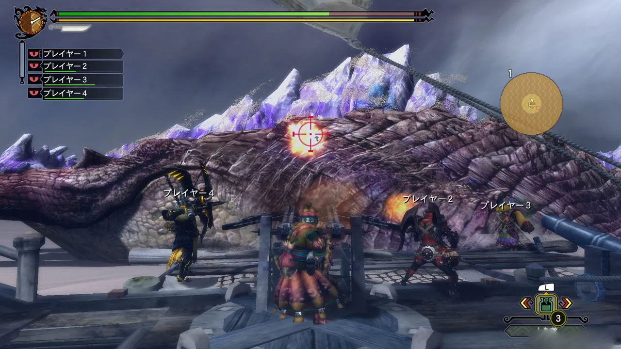 alt text: The multiplayer menu screen in Monster Hunter 3 Ultimate.