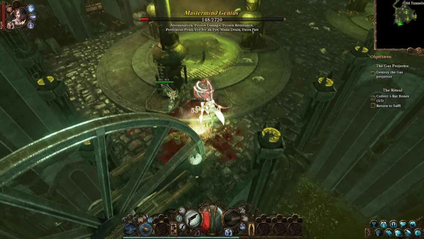 alt text: Van Helsing Final Cut Gameplay Screenshot showing the character and Katarina fighting enemies