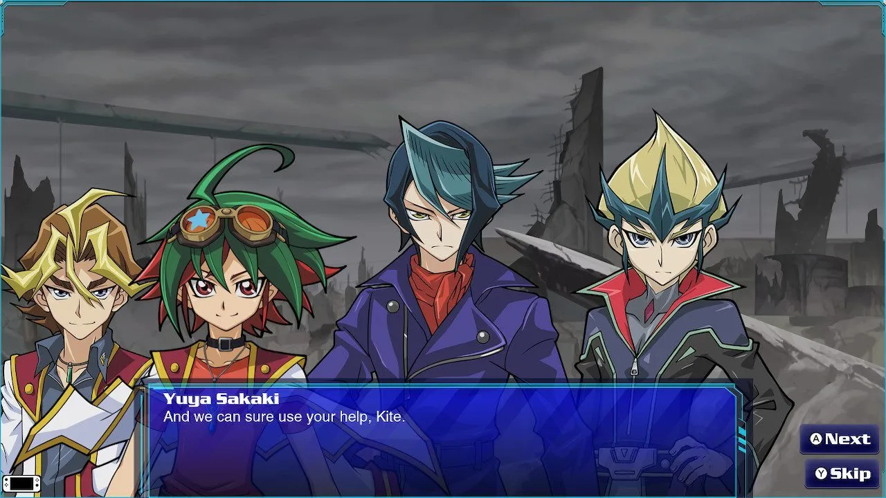 alt text: Yu-Gi-Oh! Legacy of the Duelist gameplay screenshot displaying card duel interface.