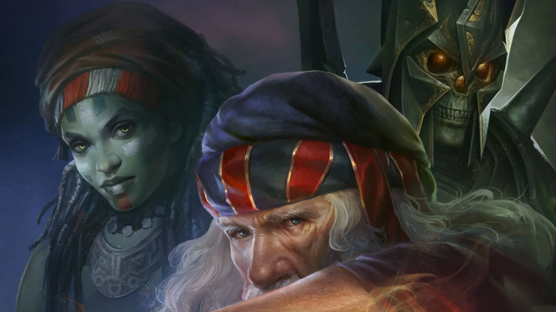 Alt: The cover art for Warlock 2: The Exiled, showcasing the game's fantasy setting and characters.