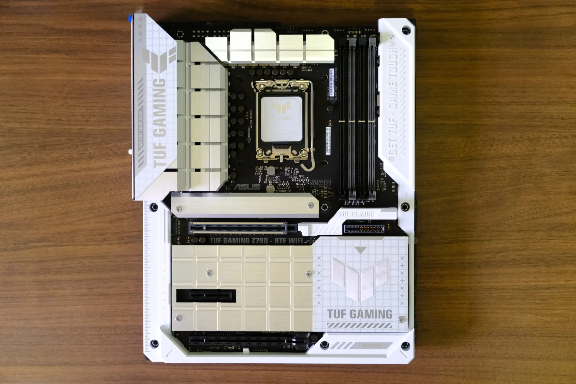 alt: TUF GAMING Z790-BTF WIFI Motherboard - Front View