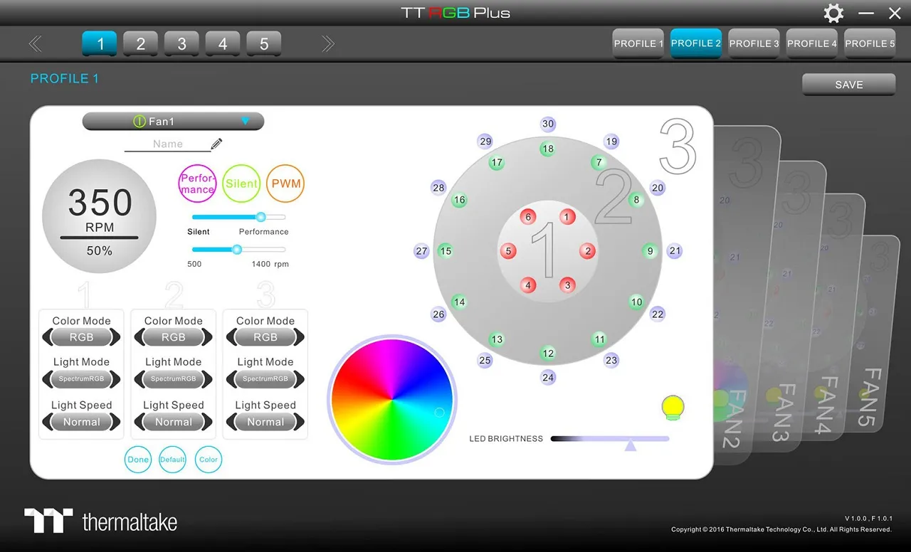 alt=A person using a smartphone to control their PC's RGB lighting.