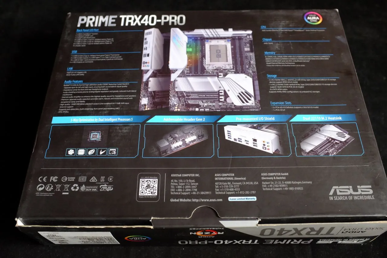 ASUS PRIME TRX40 Pro Motherboard Packaging