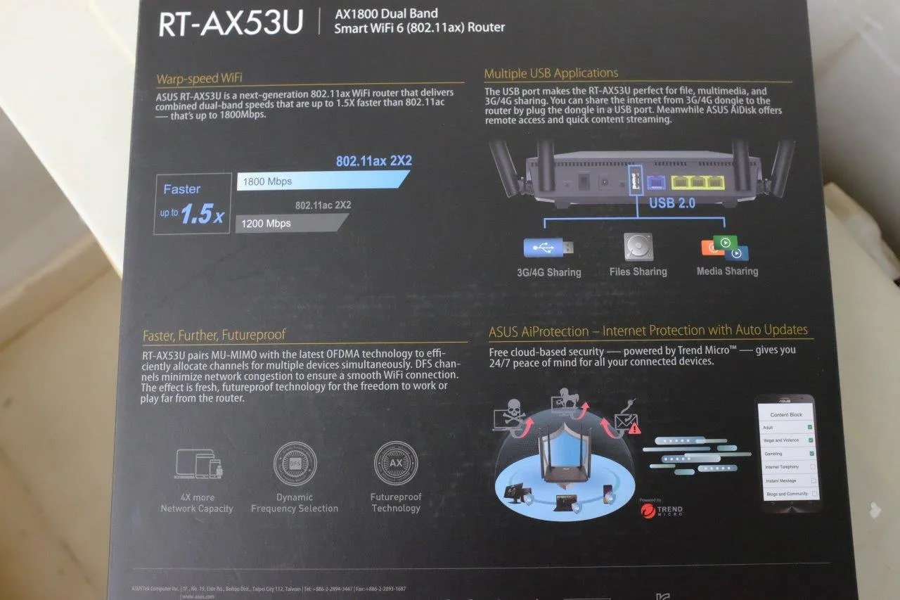 ASUS RT-AX53U Internal Components