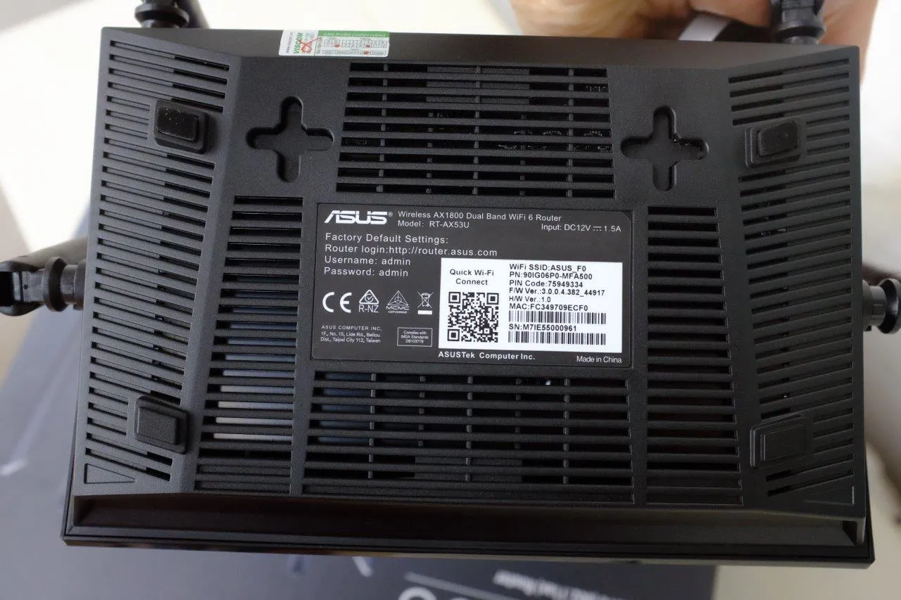 ASUS RT-AX53U Underside