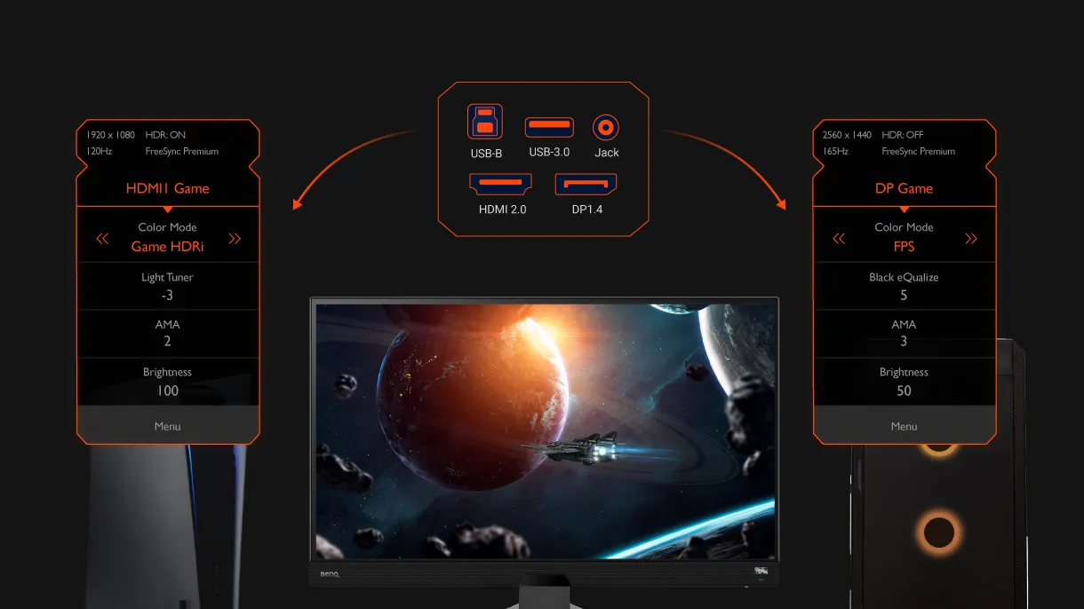 BenQ EX2710Q MOBIUZ Gaming Monitor