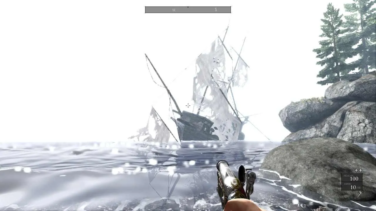 Betrayer gameplay screenshot of the desolate landscape