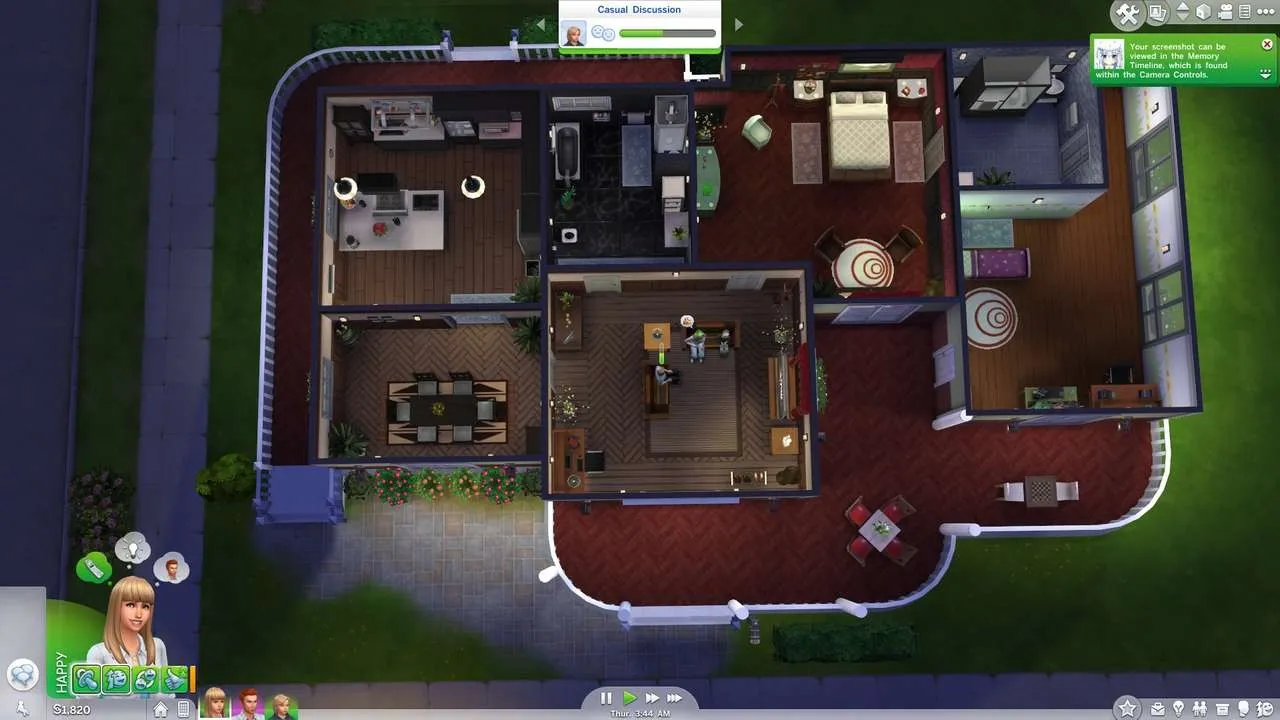 Building a house in The Sims 4