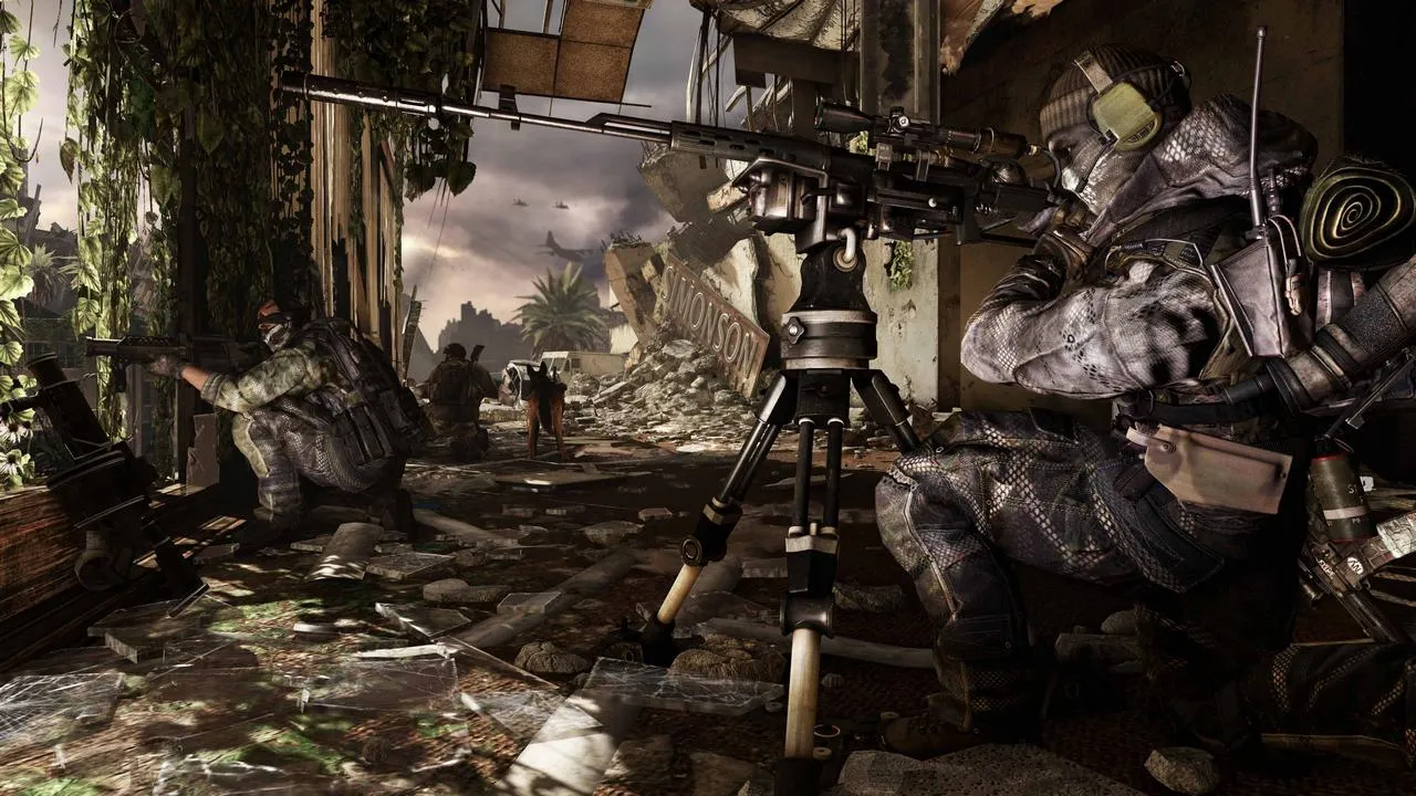 Call of Duty: Ghosts gameplay screenshot showing the Extinction mode