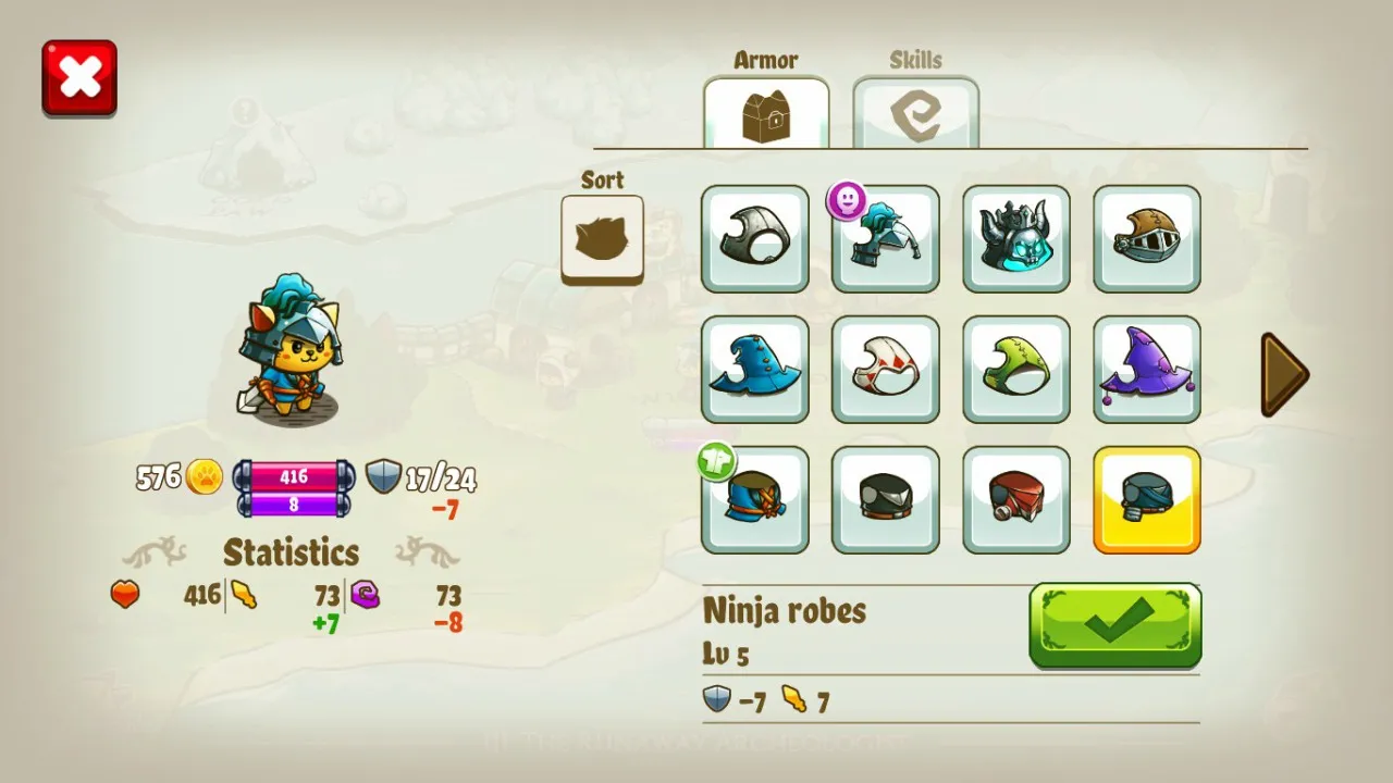 Cat Quest - Armor and Weapons