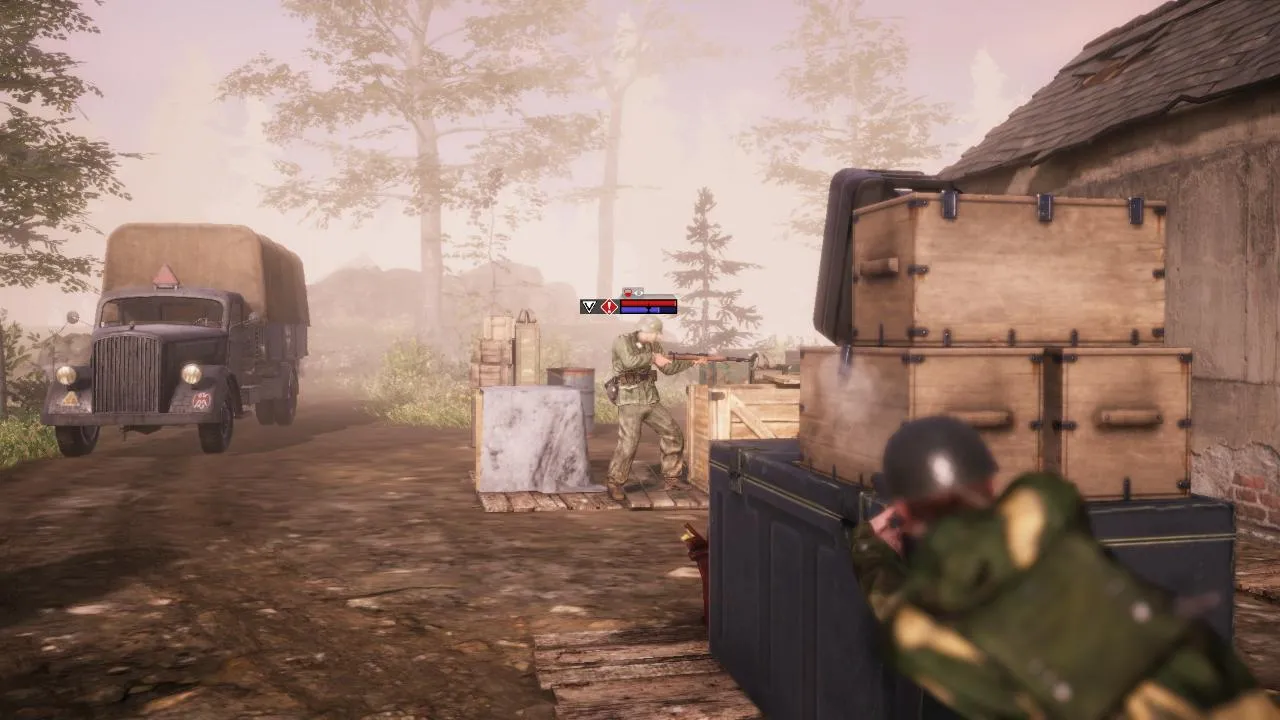Classified France '44 gameplay screenshot showcasing the game's environment and graphics.