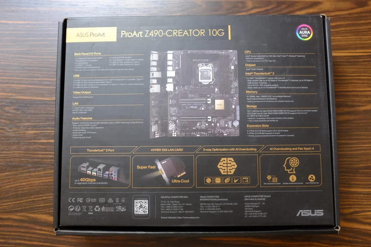 Close-up of ASUS ProArt Z490-Creator 10G