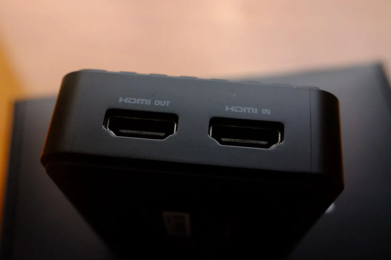 Close-up of the AVerMedia Live Gamer Ultra GC553's USB-C port