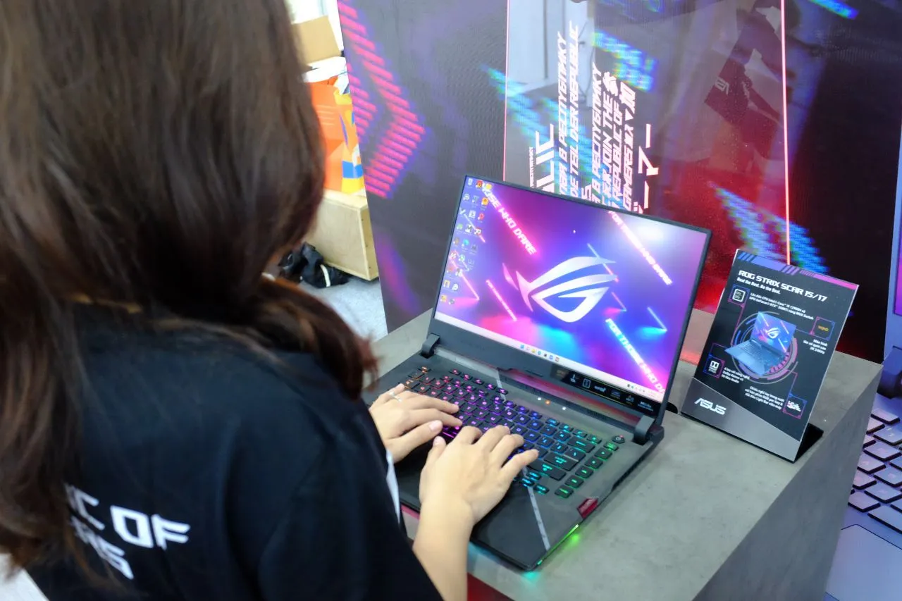 Close-up of the ROG Strix SCAR 15