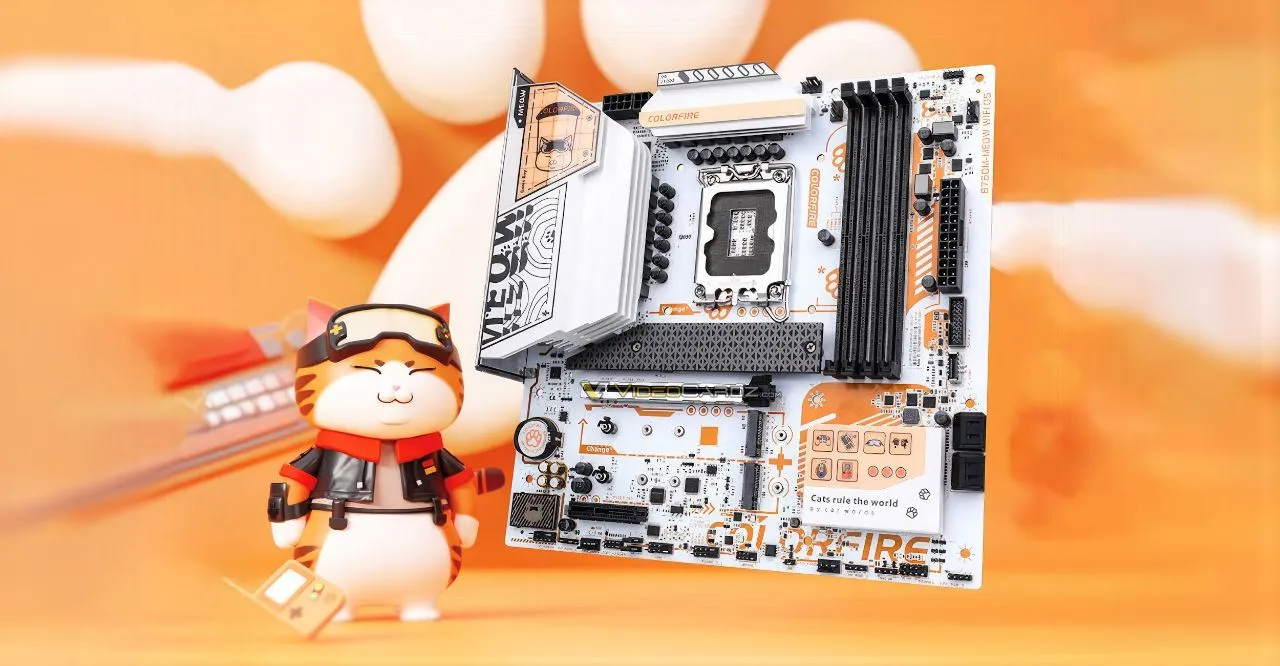 COLORFIRE B760M-MEOW WIFI D5 ORANGE Motherboard