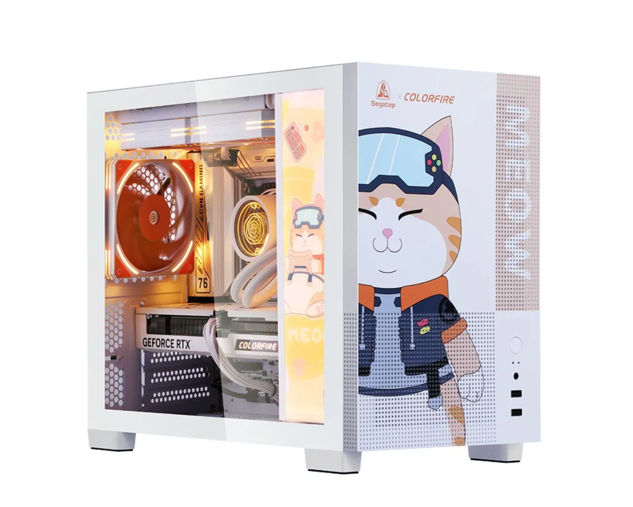 COLORFIRE x Segotep MEOW ORANGE PC Case
