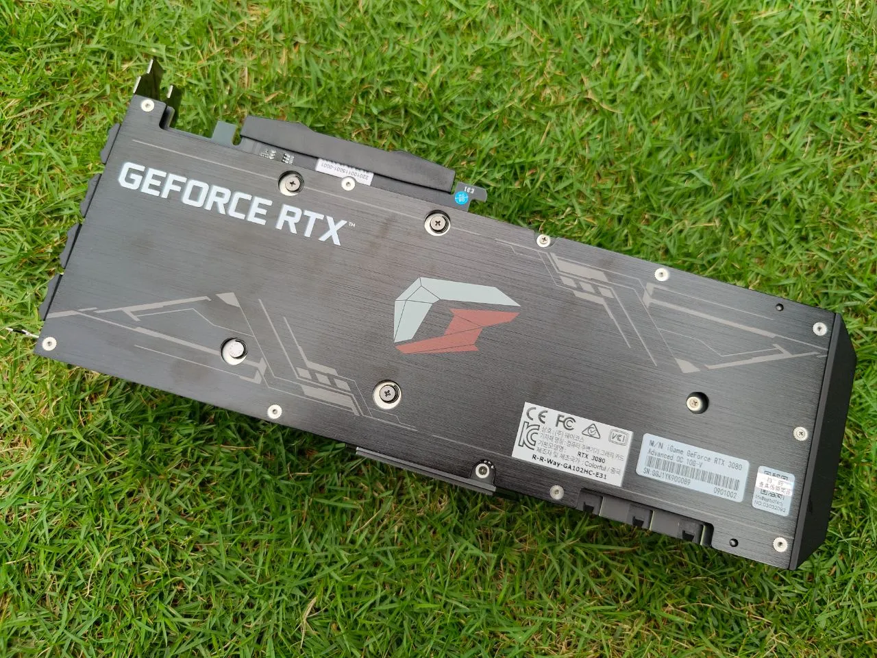 Colorful RTX 3080 Advanced OC 10G Backplate