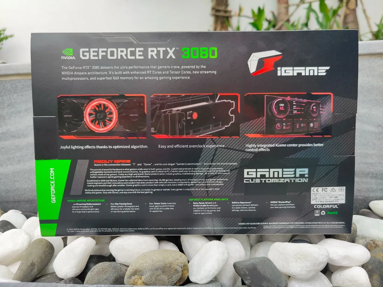 Colorful RTX 3080 Advanced OC 10G Packaging