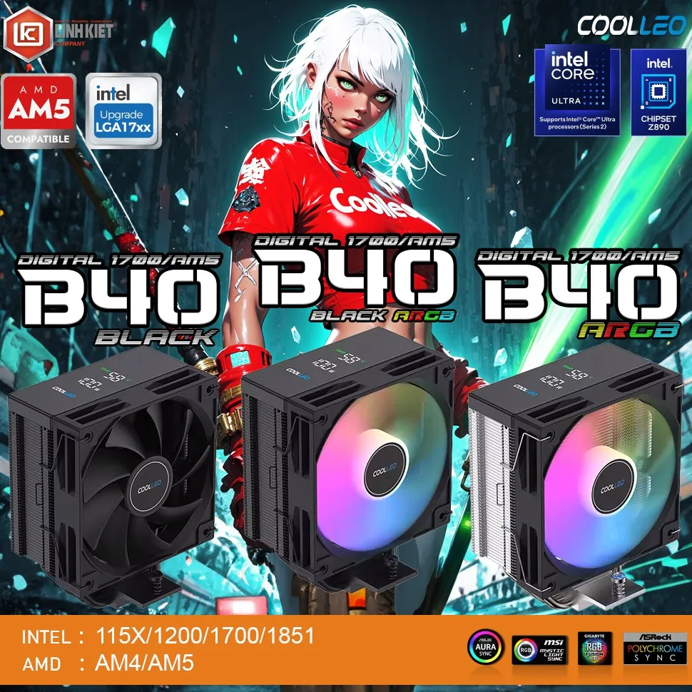 Coolleo CPU cooler product launch in Vietnam.