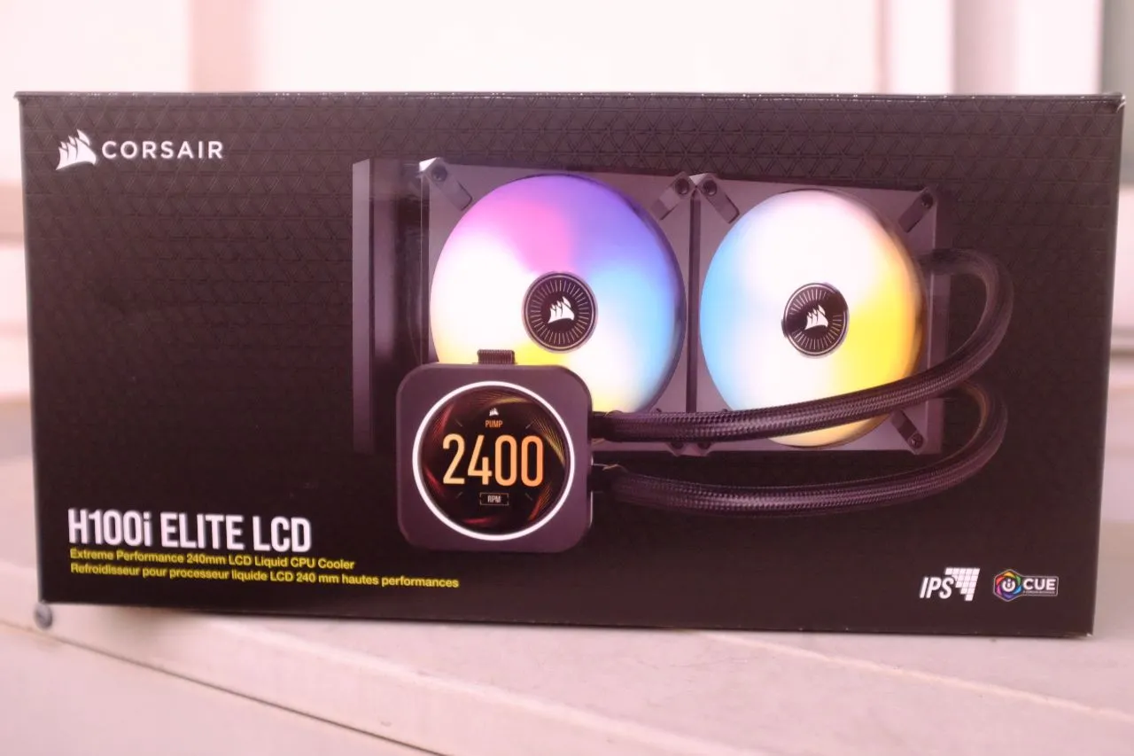 Corsair H100i ELITE LCD Display - Packaging