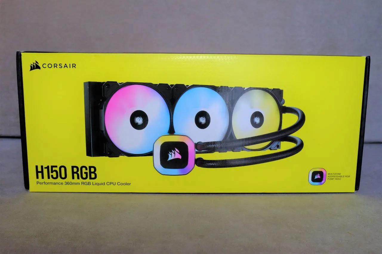 Corsair H150 RGB Packaging