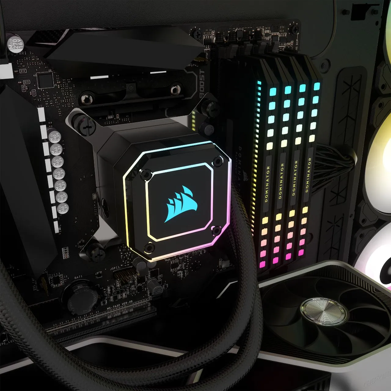 Corsair iCUE H170i Elite Capellix fans