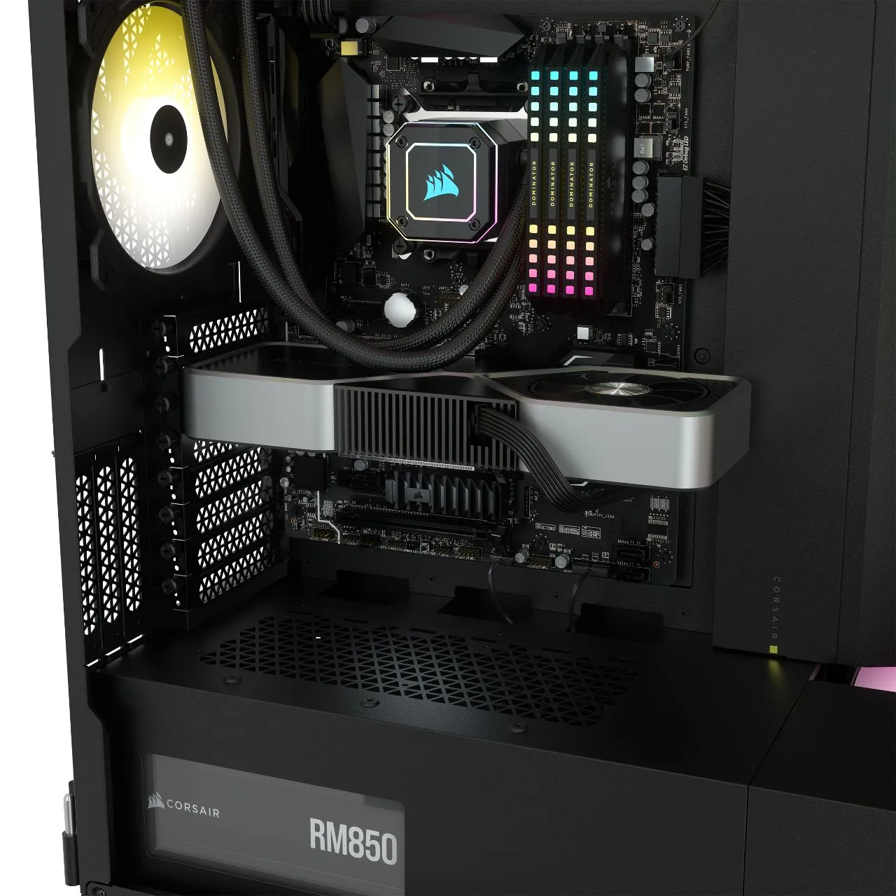 Corsair iCUE H170i Elite Capellix installed