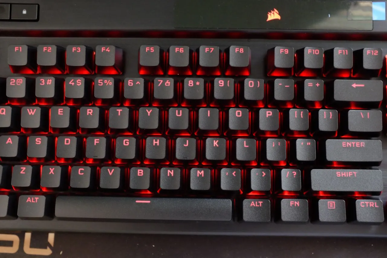 Corsair K70 RGB Pro Speed Switch with detachable USB Type-C cable and tournament switch