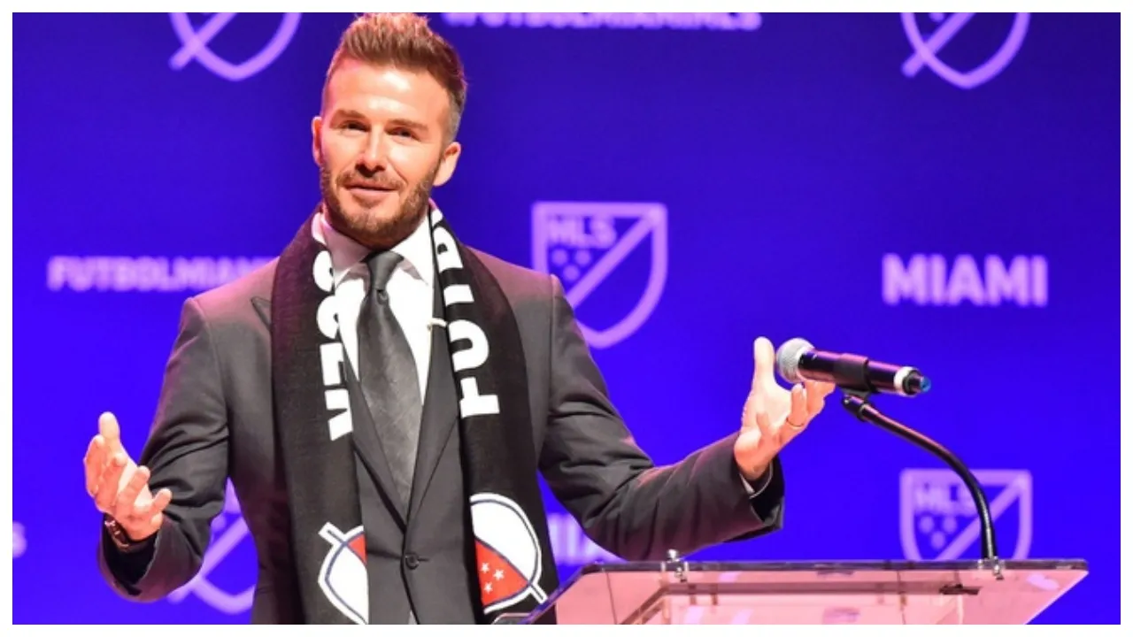 David Beckham at the launch of Inter Miami CF