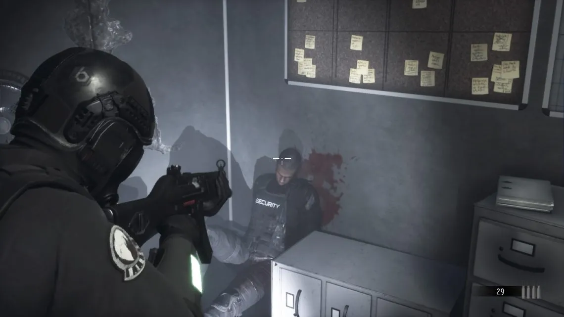 Daymare 1998 characters investigate a biohazard incident
