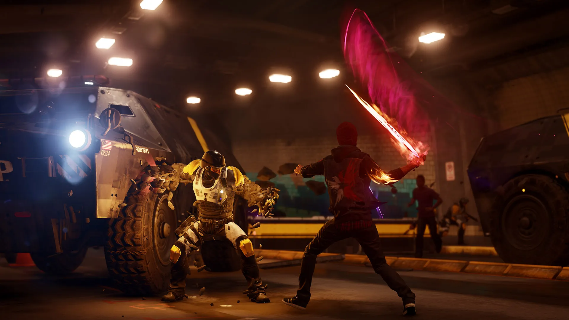 Delsin Rowe absorbing powers from a Conduit