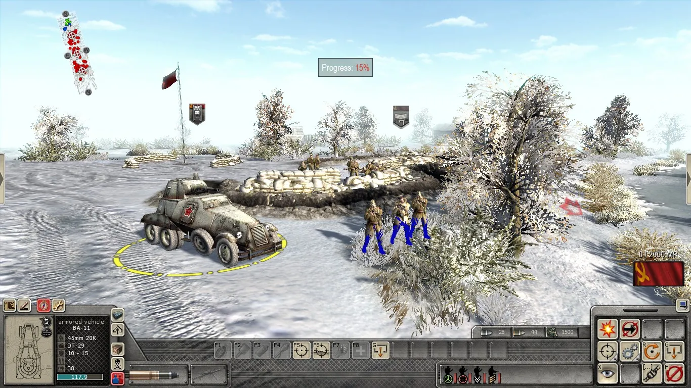 Direct control over individual units
