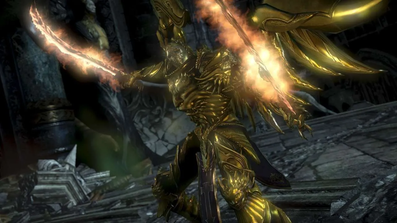 Dracula using the Void Sword